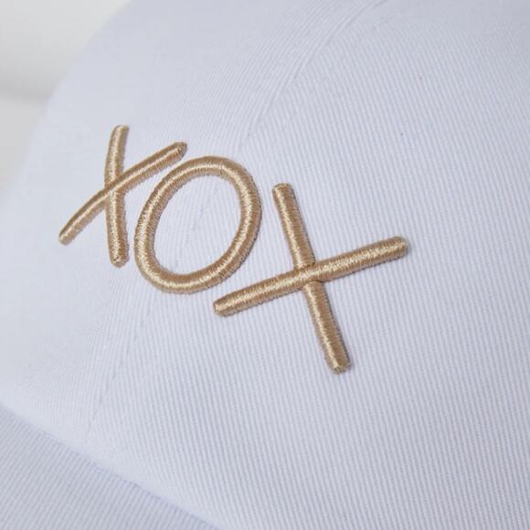 Rhone Everyday Hat Xox White and Gold Dad Hat - Picture 4 of 12